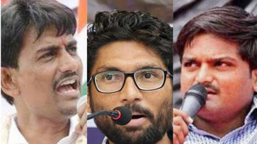 ಗುಜರಾತ್ ಚುನಾವಣೆ: ಹಾರ್ದಿಕ್, ಅಲ್ಪೇಶ್, ಜಿಗ್ನೇಶ್ ಮೇಲೆ ಕಾಂಗ್ರೆಸ್ ಕಣ್ಣು